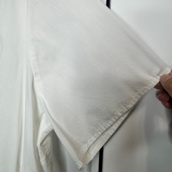 💎 Lane Bryant Eyelet Blouse with Tie-Front White - Picture 7 of 11